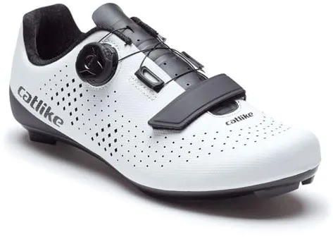 Catlike 7200500013 - Zapatillas de Ciclismo Carretera KOMPACTO R Talla 43 Rendimiento, Confort y Estilo para Cada Kilómetro, Blanco