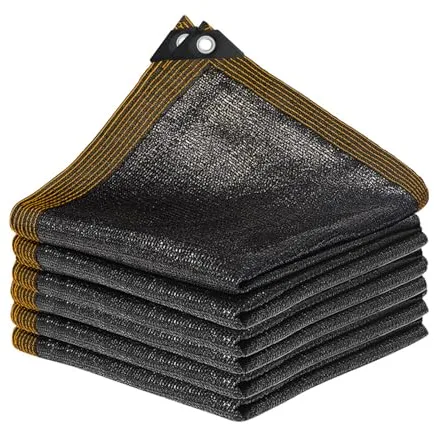 Tela de sombreo para jardín, Red de Sombra con Ojales, 2 x 2 m, toldo para terrazas, Red de protección Visual para Flores, Patio, balcón, Plantas, gallinero, Ganado