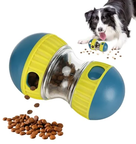 Tapvai Juguetes para Perros, Bola de Rompecabezas con Dispensador de Golosinas, Alimentador Lento para Perro Mejora La Digestión, Juguete Duradero para Perros Pequeños/Medianos/Grandes