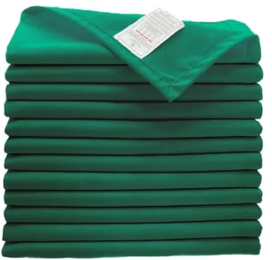 Sweet Needle Juego de servilletas de Tela Verde Botella, Alta absorción para derrames, Lavables, Resistentes a Las Arrugas, Reutilizables, Uso para Comidas diarias, Ocasiones Especiales y Eventos