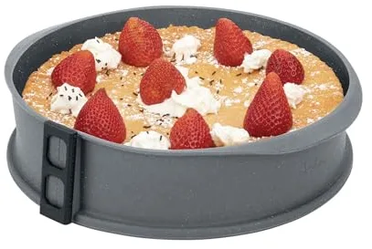 JATA HMOL1124 - Molde Bizcocho Horno. Molde Silicona. Molde Tarta. Desmoldable. Base de Vidrio. Antiadherente. Flexible. Para: horno, congelador y lavavajillas. Libre de BPA. 26 cm de diámetro y 6,4 c