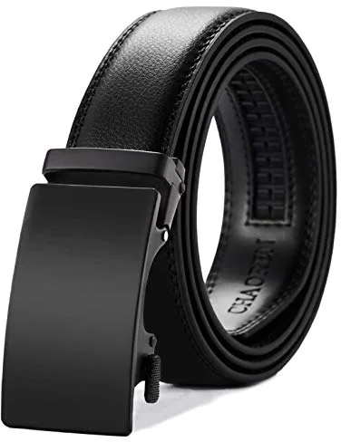 CHAOREN Cinturones Hombre - Cinturón Hombre Cuero sin Agujeros Ancho 35mm - Encaja en Cualquier Lugar