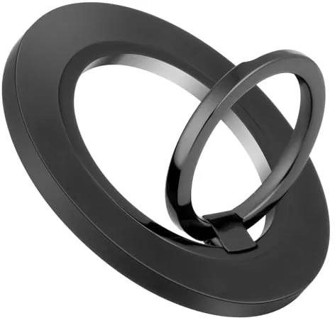 HOTUT Soporte de Dedo Magnético, Agarre Magnético Móvil para MagSafe, 360° Rotación, Soporte Anillo Imantado Movil con Anillo de Metal para Soporte de Teléfono para iPhone Serie, Android