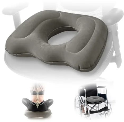 Cojín de Asiento Multifuncional, Almohada Inflable de Dona