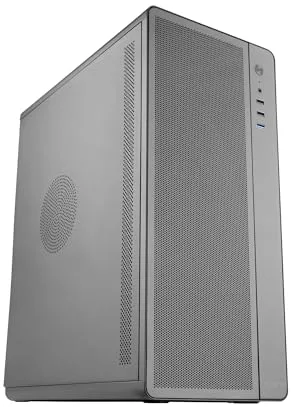 Tacens Aero, Caja PC ATX, Estructura Metálica Robusta con Rejilla Frontal, 1x Ventilador Trasero 120mm Ultrasilencioso, Soporte hasta 3X Ventiladores Frontales, Semitorre Gaming, USB 3.0, Negro