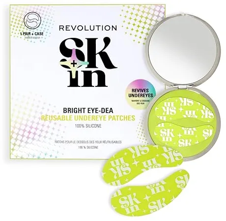Revolution SKin, Silicone Eye Patches, Parches de Silicona Reutilizables, Desinflaman e Hidratan, Vegano y Libre de Crueldad, 1 Par