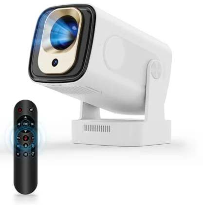 Magcubic HY310 Proyector, Mini Portátil Proyector 4K Supote con WiFi y Bluetooth, Enfoque automático y Rotación de 180°, App Integrada Proyectores de Video doméstico projetor, Remoto por Voz