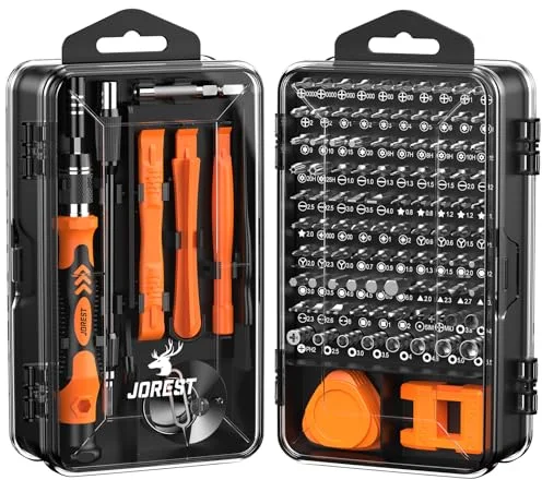 JOREST 117 en 1 set de Destornilladores de Precisión Magnéticos Profesionales, Kit de Reparación Portátil con Torx T5 T6 T8 T9, para Macbook, PC,Switch, PS4, PS5, Gafas, Relojes, Laptop, Xbox