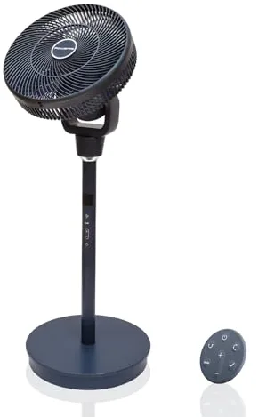 Rowenta Turbo Swift Silence, ventilador de pie, frescor intenso en silencio extremo, oscilación multidireccional, QV5041F0, 30 m3/min + 18 velocidades