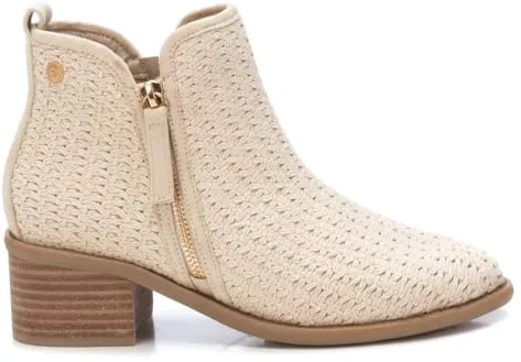 XTI - Botín Mujer Beige - Calzado Cómodo y Versátil - Moda casual - Modelo 14396201 (Talla 39)