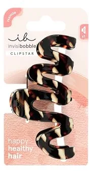 Invisibobble - CLIPSTAR Cacao Cream - Pinza grande en tono cacao con diseño orgánico, ideal para cabello voluminoso - Sujeción segura y estilo sofisticado