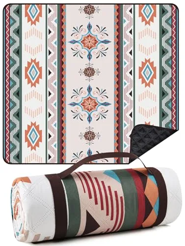 EXTSUD Manta de Picnic al Aire Libre, Esterilla de pícnic, Esterilla de Picnic, portátil, Manta de pícnic, Impermeable, Manta de Camping, Manta de Playa con asa de Transporte (Seattle)