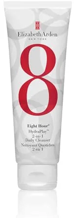 Elizabeth Arden Eight Hour HydraPlay, Mousse de Limpieza Diaria y Mascarilla 2 en 1, Purifica los poros, Hidrata y Elimina las impurezas, a base de Glicerina de Origen Natural, 125 ml