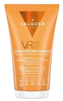 VALQUER VR Bálsamo Reparador Sin Aclarado 3 en 1 | Acondicionador Leave-In, Sérum y Tratamiento Capilar Intensivo | Hidratante y Sellador de puntas | Vegano | 150 ml