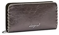 Desigual Monedero Mone Capsule Tiny Fiona Long Wallet Plata Oscura Malva