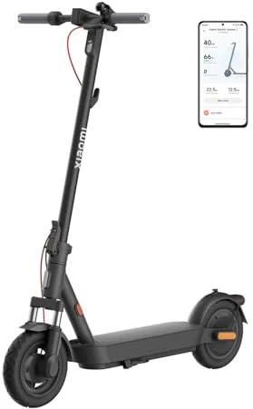 Xiaomi Electric Scooter 5 ES + Speaker – Patinete Eléctrico Adulto – Autonomía de hasta 60 km, Motor de hasta 700W, Sistema de Frenado Doble, Sistema de Control de Tracción, Resistencia al Agua IPX5