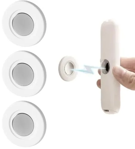 Jurqqer 3 piezas Soporte Mando Pared Magnético [Imán Super Fuerte] - Organizador y Soporte Mando Aire Acondicionado, TV y Electrodomésticos, Montaje con Adhesivo Sin Taladrar - Diseño Moderno - Blanco