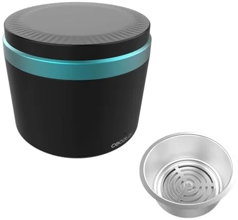 Cecotec Limpiador Ultrasonidos Ferula Dental y Dentaduras ToothCare EasyClean. Limpieza mediante Vibraciones Ultrasónicas, Luces UV, Tanque de 200ml, Resultados en 5min, Cesta Interior Protectora