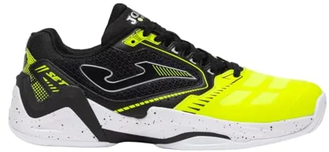 Joma T. Set 2531 Zapatillas de Tenis/Padel Hombre, Lemon Black, 43 EU