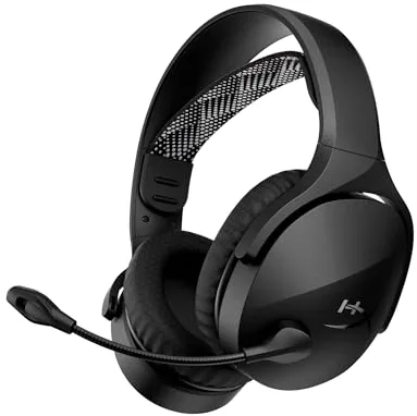 HyperX Cloud Jet - Auriculares Gaming inalámbricos, conexión Dual Bluetooth y dongle USB, 25h de batería, para PC/PS5/Nintendo Switch/Móvil, Color Negro
