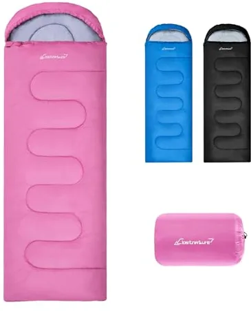 Clostnature Saco de Dormir Adulto Ligero y Compacto - Saco Dormir Ultraligero 3 Estaciones para Camping, Portátil, Senderismo y Mochilero, Excursiones - Cálido y Espacioso para Hombre, Mujer, Deportes