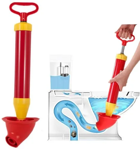 XoeLLe Desatascador Tuberias, Desatascador WC, Desatascador Tuberias Profesional, Desatascador Tuberias a Presion, Desatascador Manual Fuerte Succión para Baño, Inodoro, Bloqueo de Tuberías