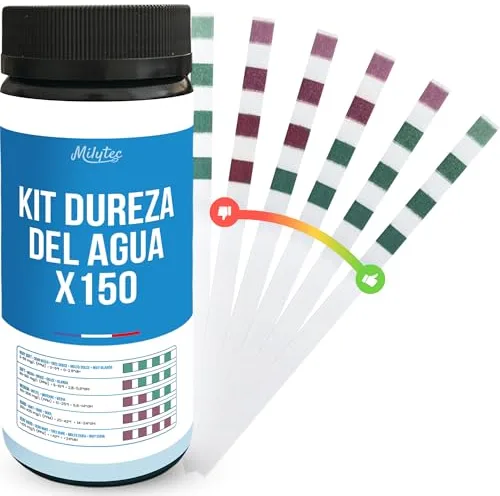 MILYTEC® Kit Dureza Agua x150 - Análisis de Agua para Piscinas y Acuarios - Medidor de Dureza, Test de Agua TDS y PPM - Comprobador de Calidad del Agua para Uso Doméstico y Profesional