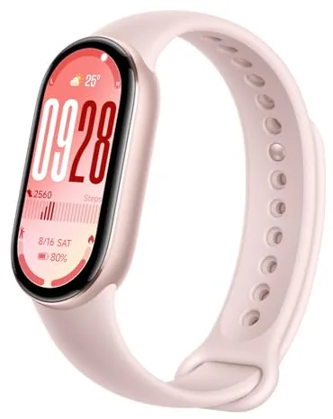 Xiaomi Smartband 10, Pulsera de Actividad, Reloj Inteligente, Pantalla AMOLED de 44mm Carga rápida, 150+ Modos Deportivos, Monitorización de Salud y sueño, HyperOS 2.0, Impermeable 5ATM, Brújula, Rosa