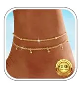 Nelytiya Tobillera Plata de Ley 925 Mujer Hipoalergénicos Impermeable Verano Oro Tobilleras Pulseras Mujer