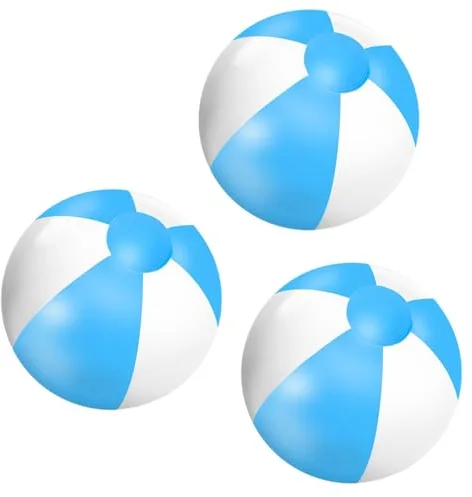 Pelota de Playa Inflable, Pelota Playa Hinchable, 3 Piezas Pelota Inflable Piscina, Pelota de Agua para Natación de Verano, Playa, Piscina