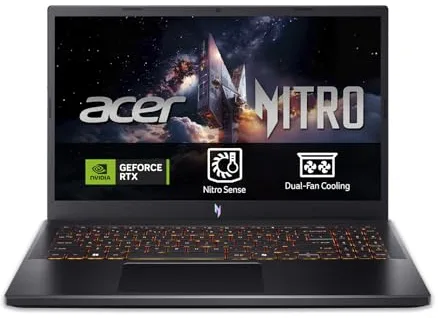 acer Nitro V 15 ANV15-52, Ordenador Portátil Gaming 15.6", Full HD (Intel Core i7-13620H, 16 GB RAM, 512 GB SSD, NVIDIA GeForce RTX 5050, Sin Sistema Operativo) Negro, Teclado QWERTY Español