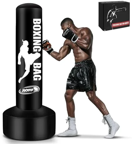 YORWHIN 180cm Pesado Saco de Boxeo Adultos, Freestanding Saco Boxeo Inflable Kickboxing Bolsa para Entrenamiento MMA Muay Thai Fitness