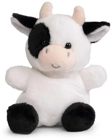 Living Nature Peluche Vaca - Juguete Reciclado Coleccionable Suave, Material Reciclado para Niños