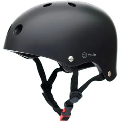 Youin MA1016, Casco Homologado EN1078, Ligero y Cómodo, Ajustable, Ventilado, Talla L: 57-63 cm, para Bicicletas y Patinetes, Diseño Moderno y Forro Extraíble