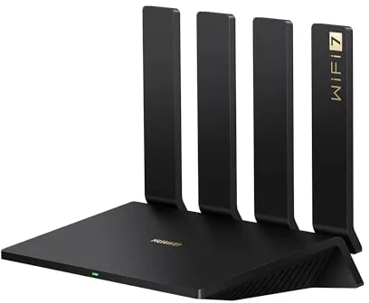HUAWEI WiFi BE3 Pro, WiFi 7 Router, Banda Dual de 3600Mbps, Antena Inteligente, 2x2,5GE+2xGE, Fácil Configuración, Diagnóstico Wi-Fi Visualizado, Control Parental, HomeSec, 42 Meses de Garantía