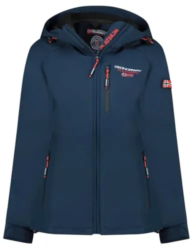 Geographical Norway Tacerama Lady – Chaqueta Softshell con capucha para mujer impermeable al aire libre – Chaqueta a prueba de viento resistente – Actividades al aire libre senderismo esquí otoño