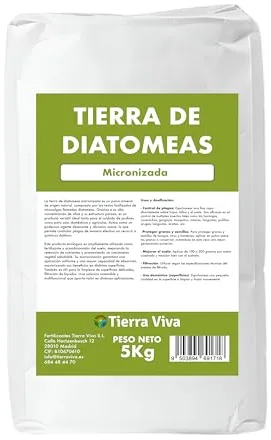 Tierra de Diatomeas Micronizada Sin Aditivos 5KG | Múltiples usos | 100% Ecológico, natural y de máxima pureza | No calcinada