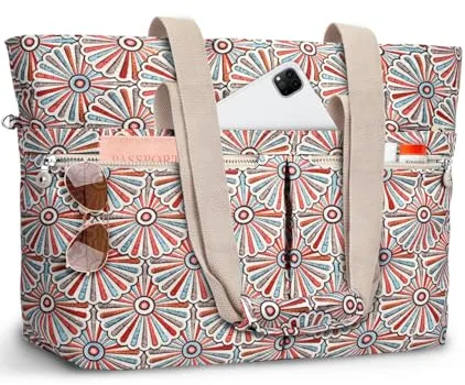 ENONEO Bolsa Playa Mujer Grande XXL Familiar Bolso de Playa con Cremallera Bolsa Natación Impermeable Bolsa de Viaje Plegable Shopper Tote Bag para Playa Compras Viajes Uso Sauna