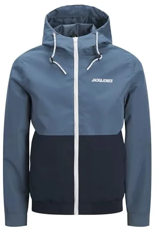 JACK & JONES Jjerush Hood Bomber Noos Chaqueta Softshell para hombre, Blue Mirage., XL