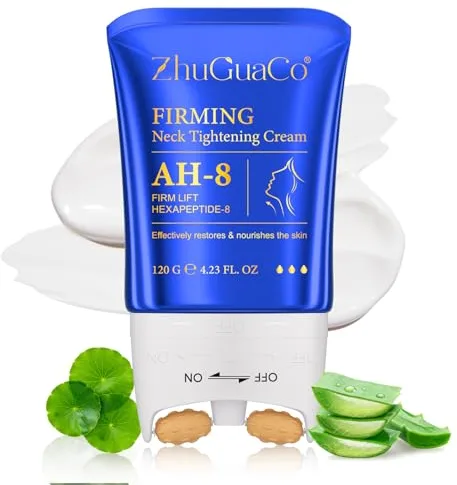 Ah-8 Firming Neck Cream, Crema Cuello y escote Reafirmante, Crema Reafirmante para Cuello AH-8,Reduce Arrugas, Líneas de Expresión y Papada, Reafirma y Tensa la Piel Flácida (1PC)