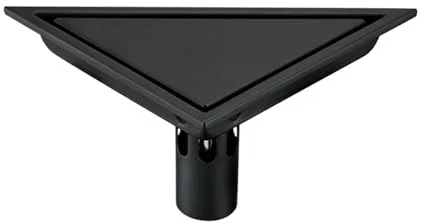 Moderno azulejo de baño de acero inoxidable invisible para ducha, cubierta triangular para desagüe de suelo, recogedor de pelo