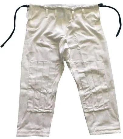 FANCYPUMPKIN Pantalones ligeros de Jiu Jitsu Brasileño, ropa de entrenamiento para kimonos BJJ Jiu Jitsu - A2 Blanco