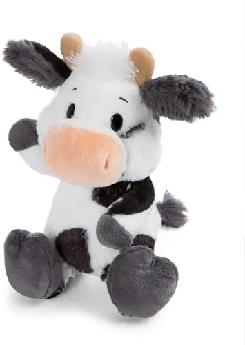 NICI Vaca de Peluche Cowluna de 22 cm, Blanco, Suave muñeco, Adorable Animal para abrazarlo y Jugar, Idea de Regalo para niños y Personas Adultas - 62251
