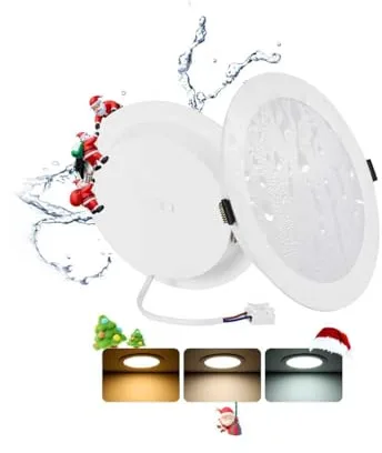 Grebeam pack 2 Downlight LED Techo Empotrable 16W (150W) Slim Ø170*25mm, Panel Redondo Empotrado, Placa Extraplana 1400 lúmenes, Corte techo Ø145-160mm, Luz Seleccionable 3000K-4000K-6000K (3CCT)