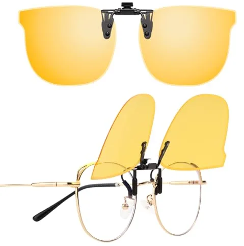LUFF Clip-On Gafas de sol polarizadas Cat-Eye para hombres y mujeres,UV400, Antirreflejo HD | Conducción segura, Ciclismo