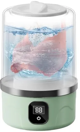 Lavadora Mini Portátil - Lavadora Pequeña Para Ropa Interior,Electrodoméstico Compacto Para Prendas Delicadas Calcetines Toallas Con Batería De Alta Capacidad 3000mAh