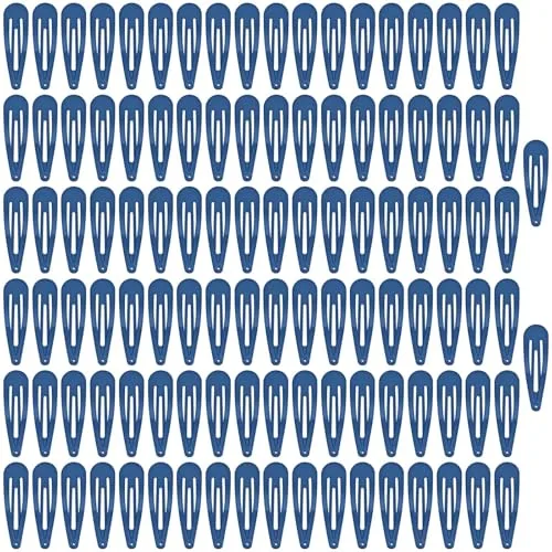 LOPHE Horquillas para Niña, 110 Pcs Mujeres Horquillas Pelo, Clips de Metal Horquilla para Decoración Del Cabello, 4,8 cm de Largo, Clips de Pelo para Niñas, Broches para Cabello Infantil(Azul Oscuro)