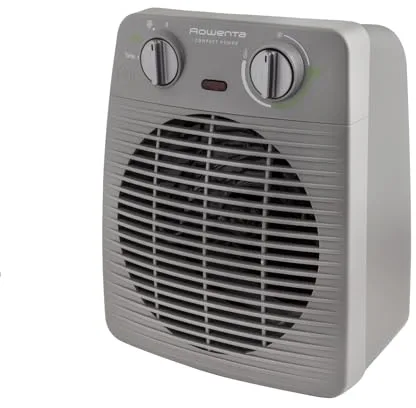 Rowenta Compact Power, mini radiador, calefactor de hasta 2000W, modo eco, temperatura y potencia ajustables, diseño compacto, modo ventilador, uso seguro, SO2212F0
