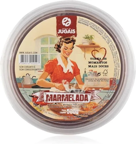 Edición Limitada de Dulce de Membrillo Tradicional Portugués – Conserva Artesanal de Fruta de 500g – Envase Vintage – Perfecto para Quesos y Galletas Saladas – Sin Aditivos Artificiales