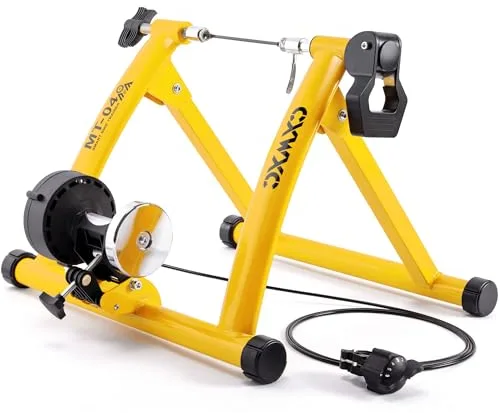 CXWXC Rodillo de Entrenamiento Plegable de Acero para Bicicleta con Cierre rápido, Base de Rueda Delantera, para Entrenamiento de Bicicleta de 26 a 29 Pulgadas, en casa o en Interiores